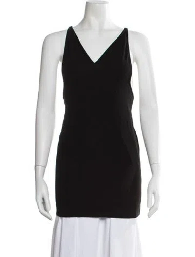 Pre-owned Dsquared2 V-neck Sleeveless Top In Black