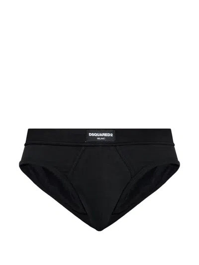 Dsquared2 Waistband Briefs In Black