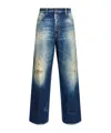 Dsquared2 Relaxed Fit Distressed Trousers Pockets In Blue