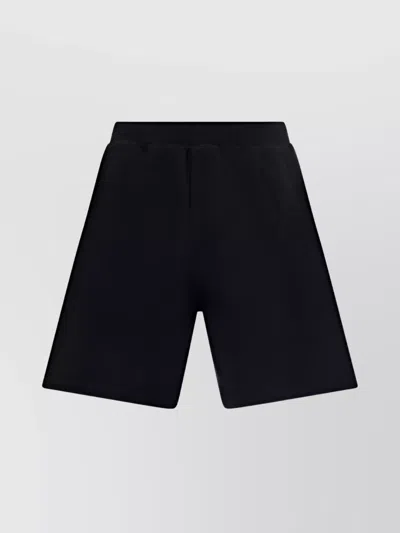 Dsquared2 Waistband Shorts Monochrome Pattern In Black