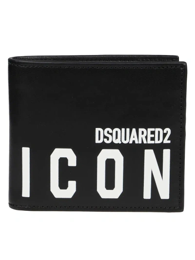 Dsquared2 Wallet In Nero+bianco