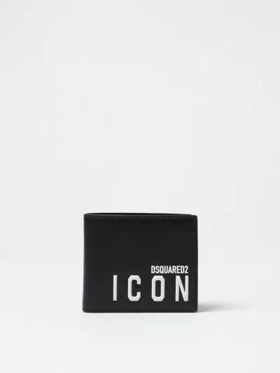 Dsquared2 Wallet  Men Color Black In 黑色