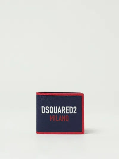 DSQUARED2 WALLET DSQUARED2 MEN COLOR BLUE,G72444009