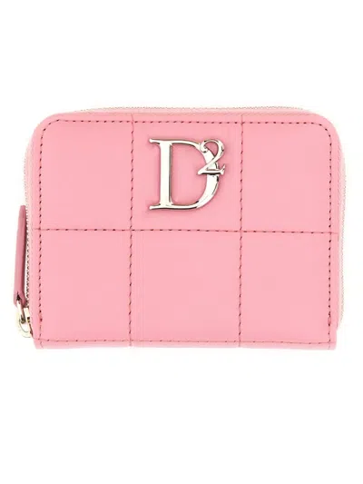 Dsquared2 Wallet With Logo In Pink