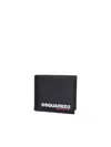 Dsquared2 Logo-debossed Bi-fold Wallet In Black