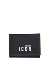 Dsquared2 Be Icon Wallet In Black