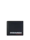 Dsquared2 Logo-debossed Bi-fold Wallet In Black