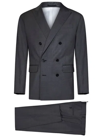 Dsquared2 Wallstreet Two Piece Tailored Suit In Grey