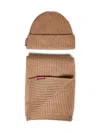 DSQUARED2 DSQUARED2 WARMY CAMEL BEANIE+SCARF SET