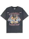 Dsquared2 Grey Cotton T-shirt In Black