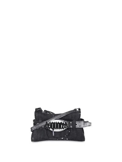 Dsquared2 Mini Gothic Crossbody Bag In Black