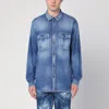Dsquared2 Washed Denim Shirt In Blue