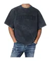 Dsquared2 Washed Grey T-shirt With Logo Men In Gray