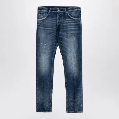 Dsquared2 Washed-out Denim Jeans In Blue