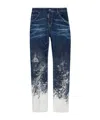 Dsquared2 Washed Sharpei Bootcut Jeans In Blue