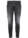 Dsquared2 Distressed Skinny Jeans In Black