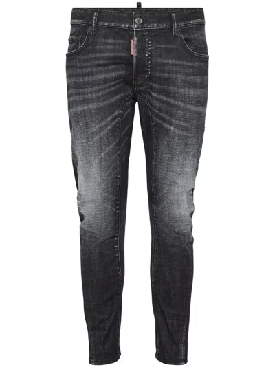 Dsquared2 Washed Skinny Jeans In Black