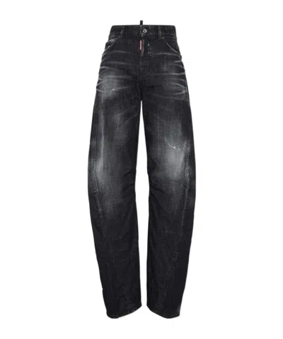 DSQUARED2 WASHED TAPERED JEANS
