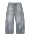Dsquared2 Washed-effect Jeans In Gray