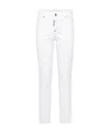 Dsquared2 Skinny Jeans With Classic Five-pocket Design In White