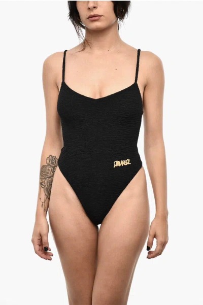 DSQUARED2 WAVE MOTIF ONE PIECE SWIMSUIT