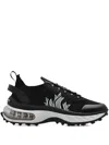 Dsquared2 Wave-pattern Lace-up Low-top Sneakers In Black