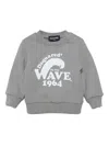 Dsquared2 Wave-print Crew-neck Sweatshirt In Grau