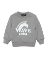 Dsquared2 Wave-print Crew-neck Sweatshirt In Gray