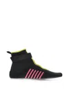 Dsquared2 Wave Touch-strap High-top Sneakers In Black