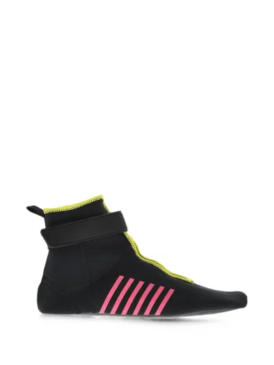 Dsquared2 Wave Touch-strap High-top Sneakers In Black