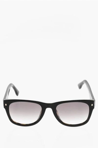 Dsquared2 Wayfarer Sunglasses With Contrasting Logo In Black