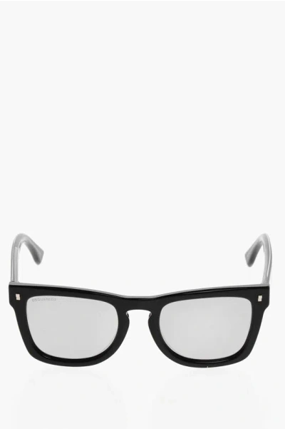Dsquared2 Wayfarer Sunglasses With Mirrored Lenses In Black