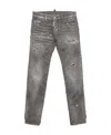 Dsquared2 Wear Details Denim Trousers In Gray
