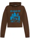 Dsquared2 Welcome To Maple Hoodie In Brown