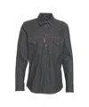 Dsquared2 Western Denim Shirt In Gray