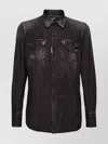 Dsquared2 Western Shirt Featuring Front Pockets In Black