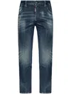 Dsquared2 Whiskering-effect Skinny Jeans In Blau