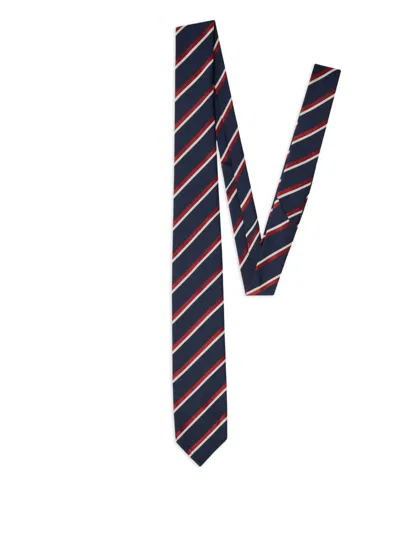 Dsquared2 White Blue Red Silk College In Multi