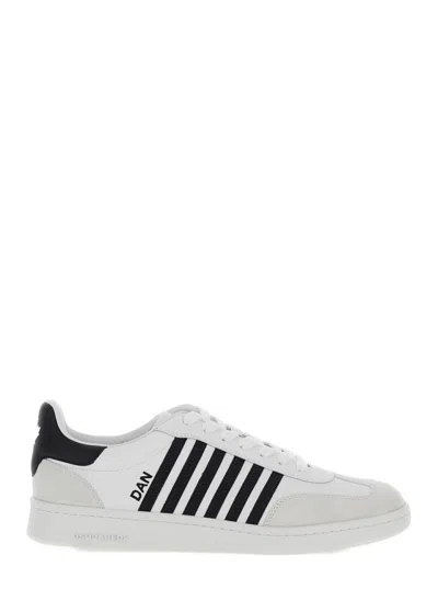 DSQUARED2 WHITE BOXER SNEAKERS