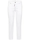 Dsquared2 Stretch Bull Slim Fit Trousers In White