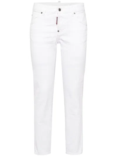 DSQUARED2 DSQUARED2 WHITE BULL COOL GIRL JEANS