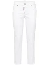 Dsquared2 Stretch Bull Slim Fit Trousers In White