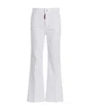 Dsquared2 White Bull Cropped Jeans In White