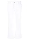 Dsquared2 Bootcut Cropped Trousers In White