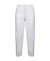 Dsquared2 White Bull Straight-leg Jeans In White