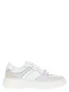 Dsquared2 Shielded Rubber Sole Sneakers With Perforated Toe In White