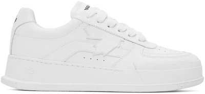 Dsquared2 White Canadian Sneakers In 1062 White