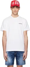 Dsquared2 Dsquared Men Cool Fit Tee In 100 White