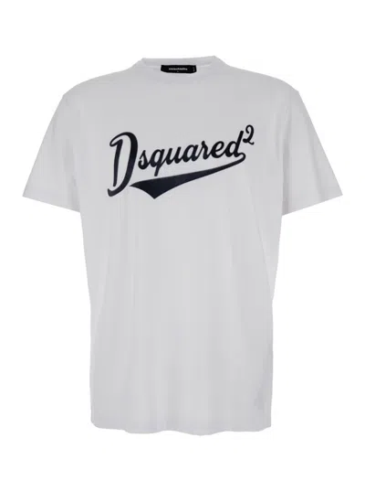 DSQUARED2 WHITE CLASSIC SIGNATURE T-SHIRT