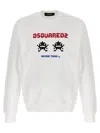 Dsquared2 Arcade Twins-print Sweatshirt In White